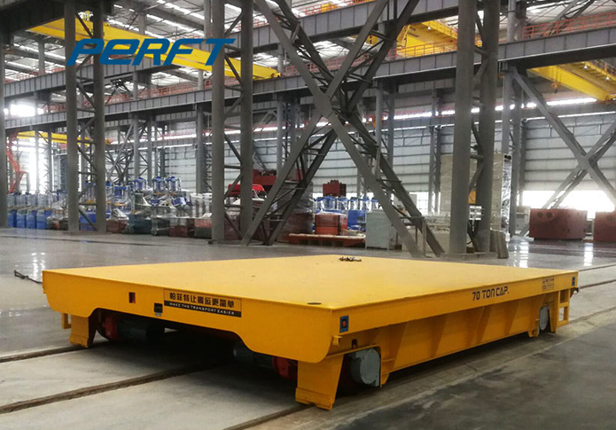 15噸電纜卷筒軌道平車交貨成功